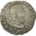 Moneda, Francia, Henri IV, Demi Franc, Demi Franc, 1606, Angers, BC+, Plata