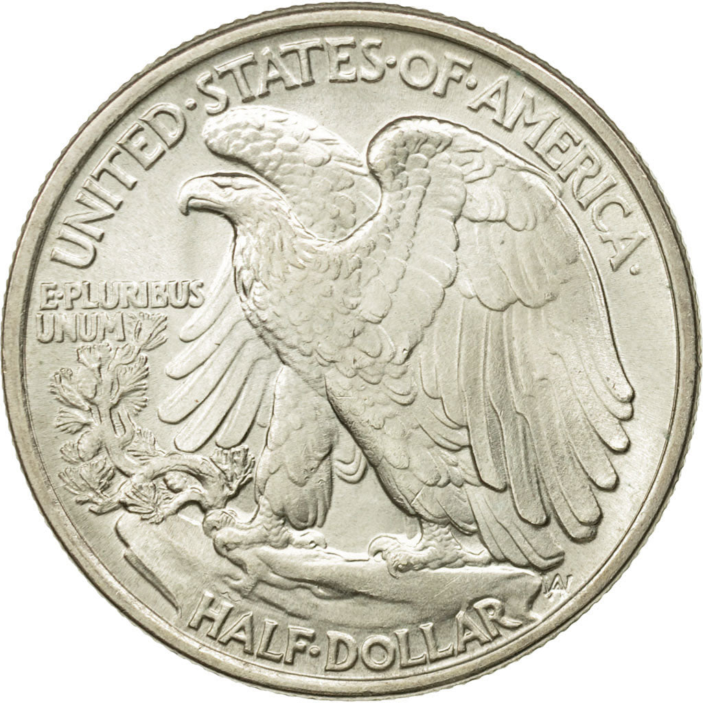 United States, Walking Liberty Half Dollar, 1943, Philadelphia, KM 142