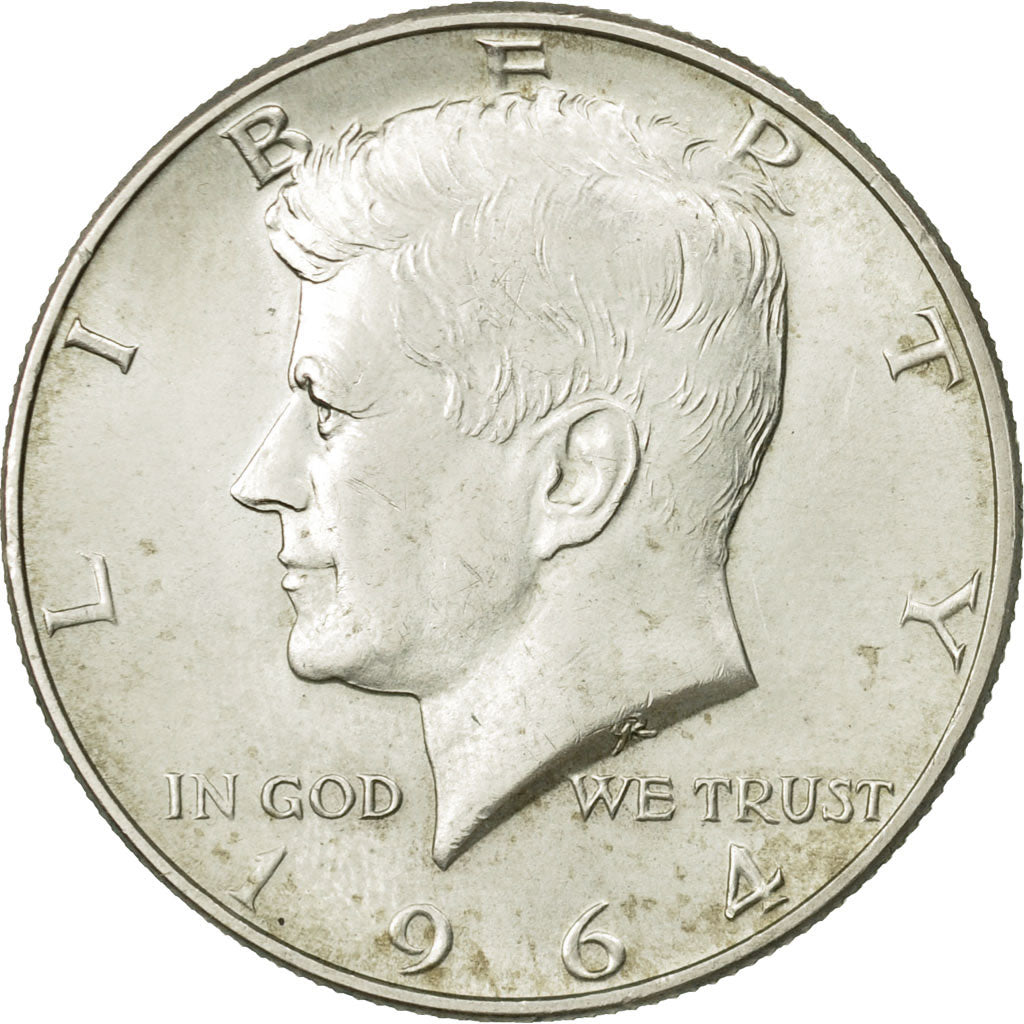United States, Kennedy Half Dollar, 1964, U.S. Mint, Denver, KM 202