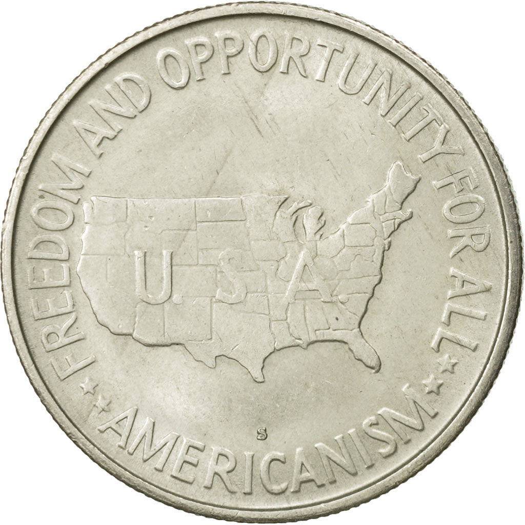 États-Unis, Half Dollar, 1954, U.S. Mint, San Francisco, SUP, Argent, KM:200