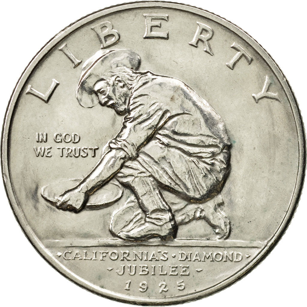 United States, Half Dollar, 1925, San Francisco, AU(55-58), Silver, KM 155