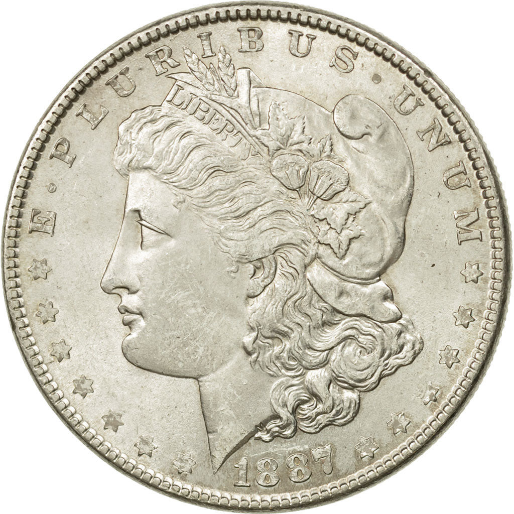 United States, Morgan Dollar, 1887, U.S. Mint, Philadelphia, MS(60-62), KM 110