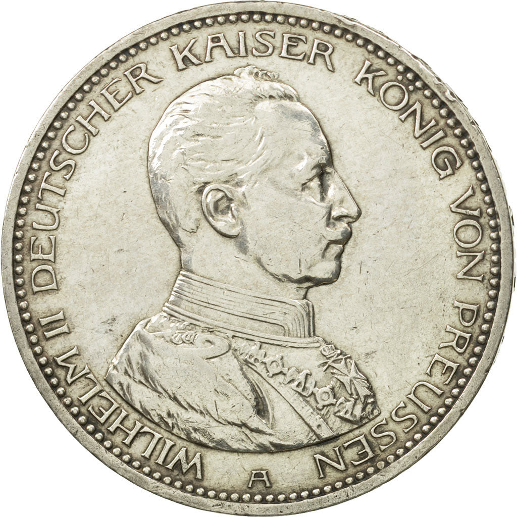 German States, PRUSSIA, Wilhelm II, 5 Mark, 1914, Berlin, EF(40-45), KM 536
