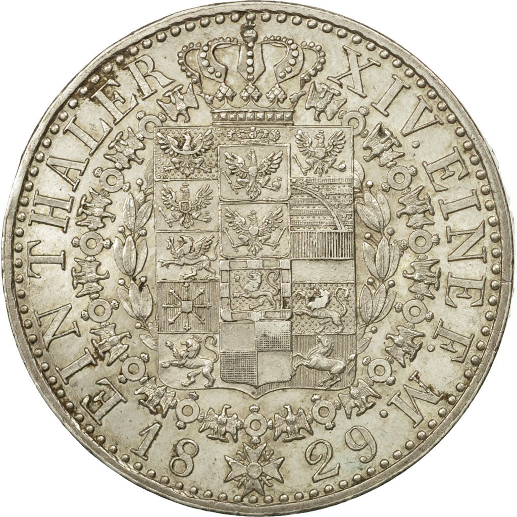 German States, PRUSSIA, Friedrich Wilhelm III, Thaler, 1829, Berlin, KM 419