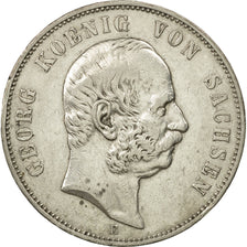 German States, SAXONY-ALBERTINE, Georg, 5 Mark, 1903, Muldenhütten, KM 1258