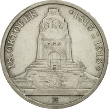 German States, SAXONY-ALBERTINE, Friedrich August III, 3 Mark, 1913, KM 1275