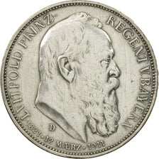 German States, BAVARIA, Otto, 3 Mark, 1911, Munich, EF(40-45), Silver, KM:998
