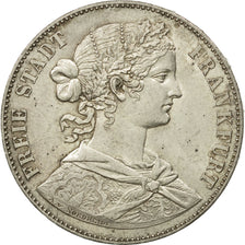 German States, FRANKFURT AM MAIN, Thaler, 1860, MS(60-62), Silver, KM:360