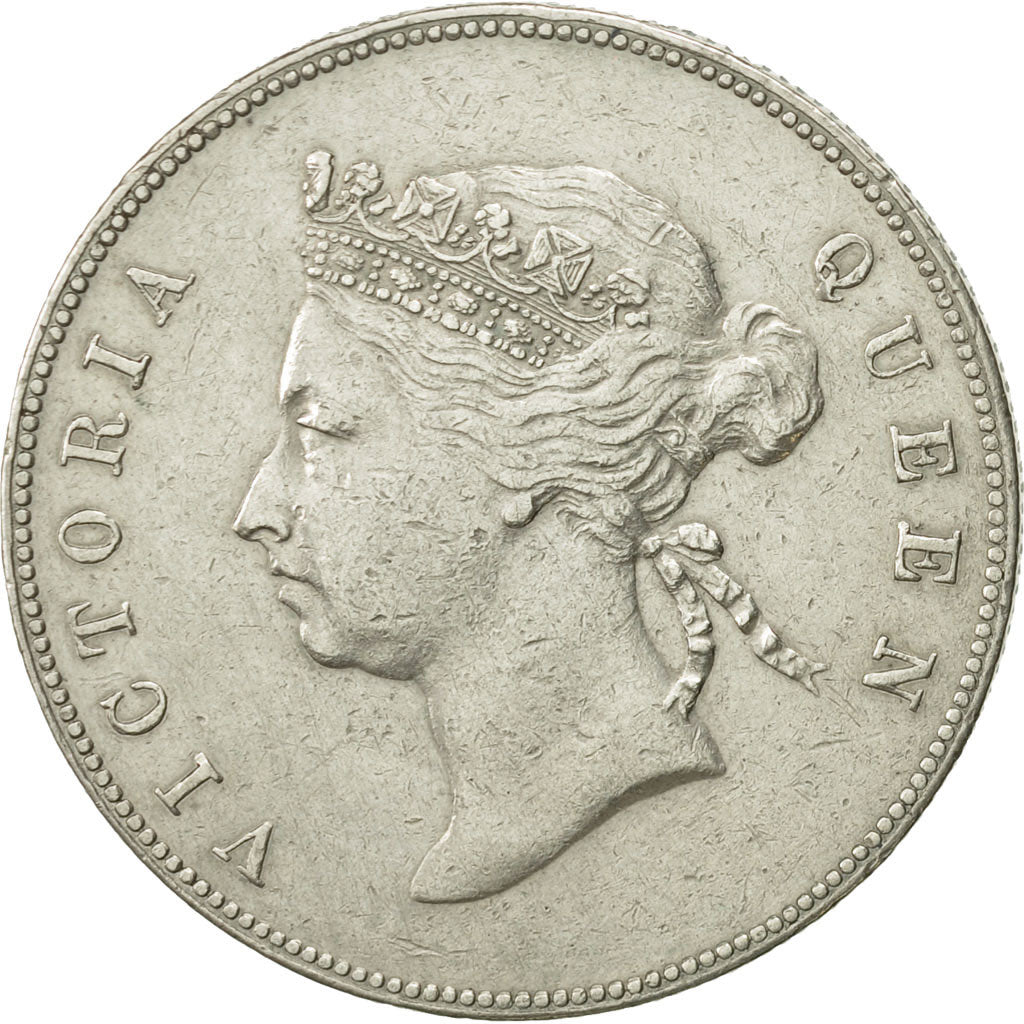 Hong Kong, Victoria, 50 Cents, 1891, SS+, Silber, KM:9.1
