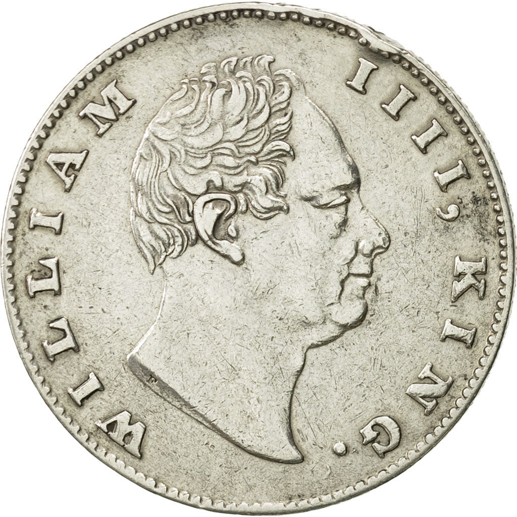 Coin, INDIA-BRITISH, Rupee, 1835, Calcutta, EF(40-45), Silver, KM:450.3