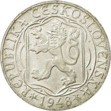 Tschechoslowakei, 100 Korun, 1948, VZ, Silber, KM:26