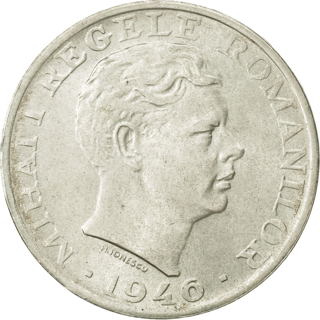 Romania, Mihai I, 25000 Lei, 1946, AU(55-58), Silver, KM:70