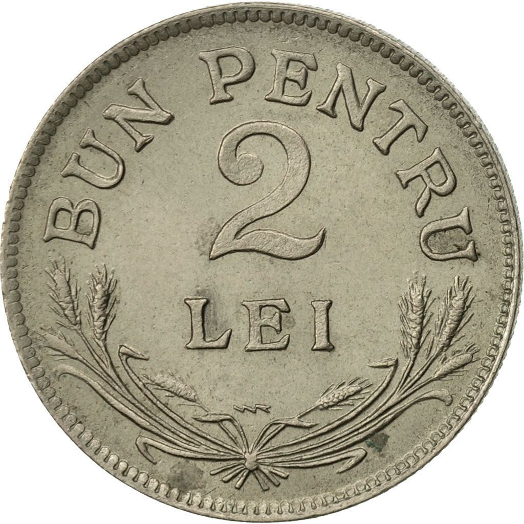 Moneta, Romania, Ferdinand I, 2 Lei, 1924, Poissy, SPL, Rame-nichel, KM:47