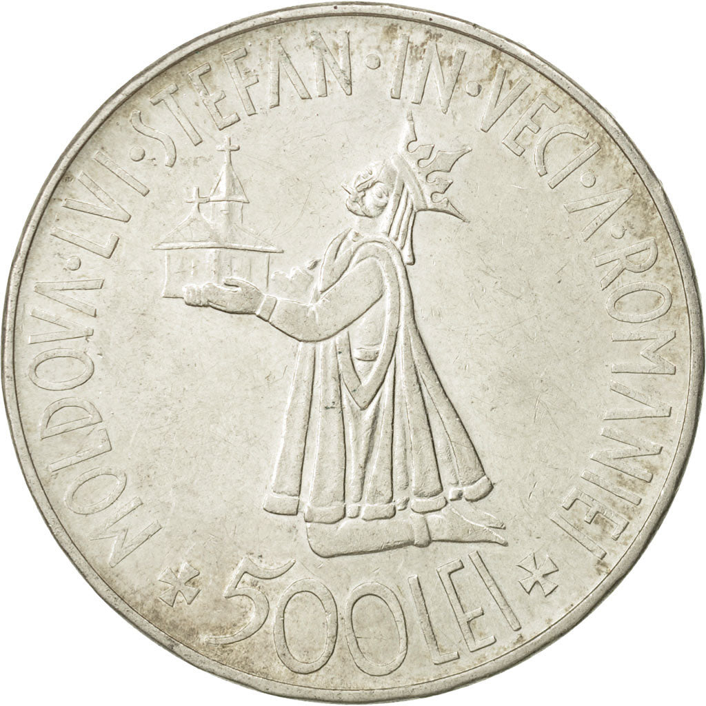 Coin, Romania, Mihai I, 500 Lei, 1941, AU(55-58), Silver, KM:60