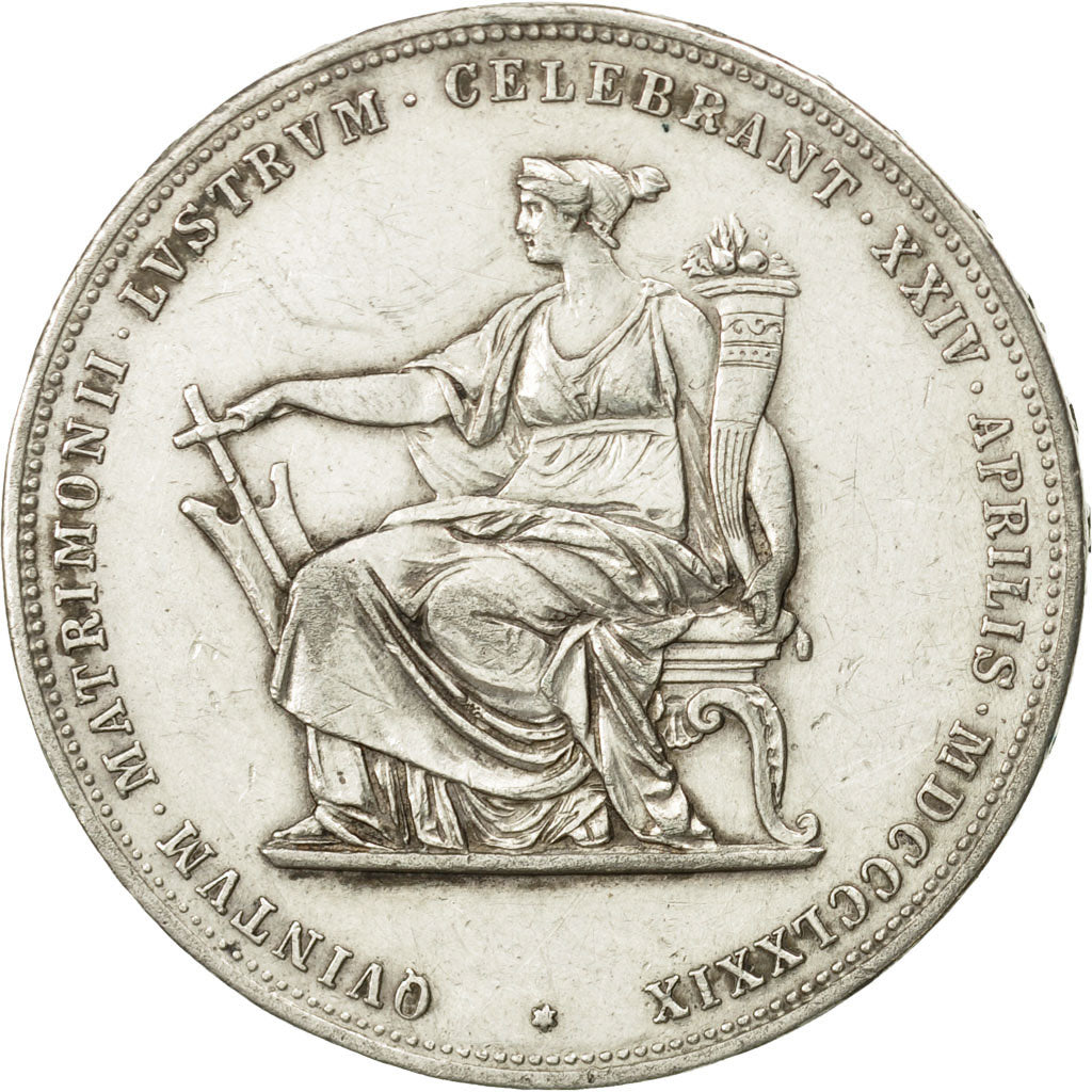 Austria, Franz Joseph I, 2 Gulden, Zwei, 1879, EF(40-45), Silver, KM:M5