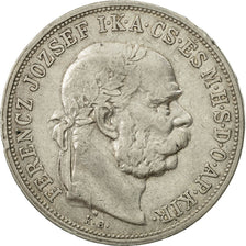 Hongrie, Franz Joseph I, 5 Korona, 1908, Kormoczbanya, TTB, Argent, KM:488