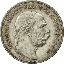Ungheria, Franz Joseph I, 2 Korona, 1913, Kormoczbanya, BB+, Argento, KM:493