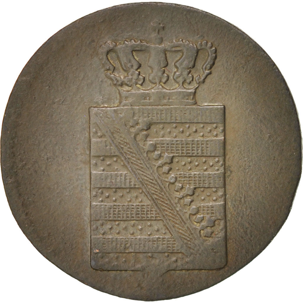 Stati tedeschi, SAXONY-ALBERTINE, Friedrich August II, Pfennig, 1836, BB, Ram...