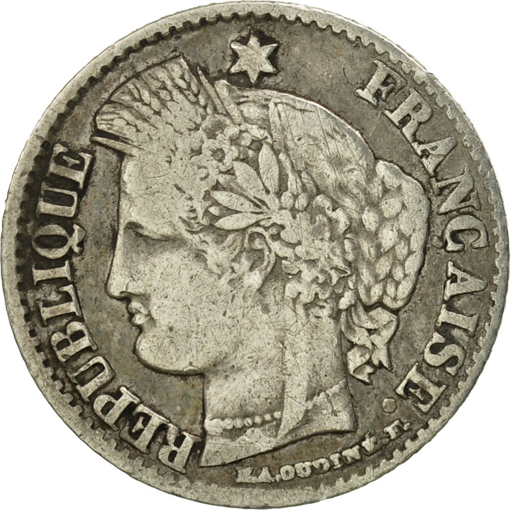 Munten, Frankrijk, Cérès, 20 Centimes, 1850, Bordeaux, FR, Zilver, KM:758.3