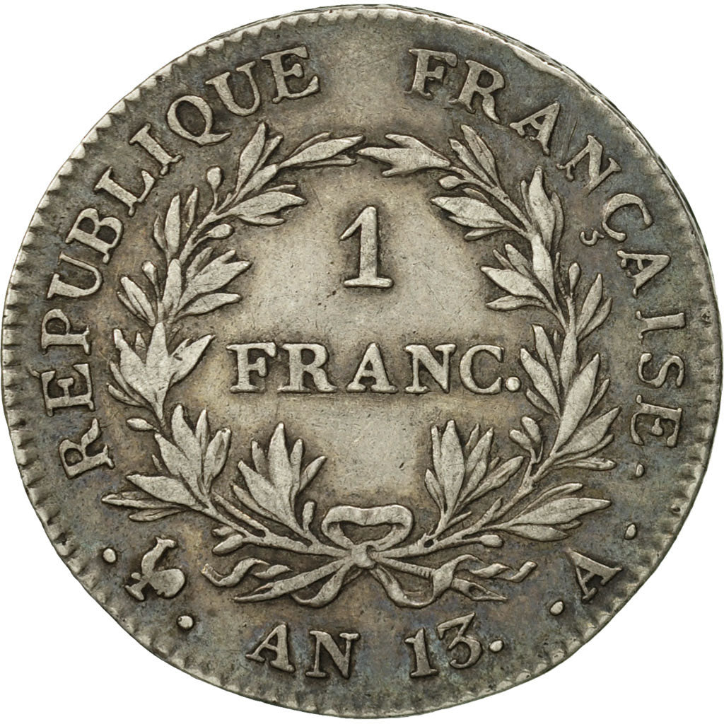 Moneta, Francia, Napoléon I, Franc, 1805, Paris, BB, Argento, KM:656.1