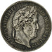 Moneta, Francja, Louis-Philippe, 50 Centimes, 1847, Paris, AU(55-58), Srebro