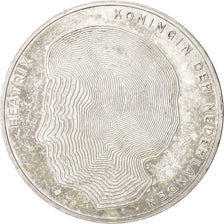 Coin, Netherlands, Beatrix, 50 Gulden, 1990, AU(55-58), Silver, KM:214
