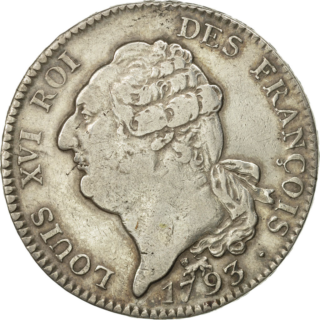 Coin, France, Écu de 6 livres françois, ECU, 6 Livres, 1793, Paris, EF(40-45)