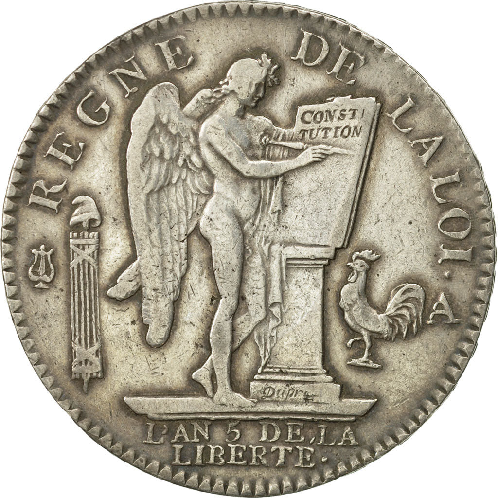 Coin, France, Écu de 6 livres françois, ECU, 6 Livres, 1793, Paris, EF(40-45)