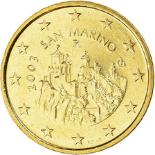 San Marino, 50 Euro Cent, 2003, Rome, MS(65-70), Brass, KM:445
