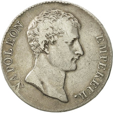Moneda, Francia, Napoléon I, 5 Francs, 1804, Paris, BC+, Plata, KM:660.1