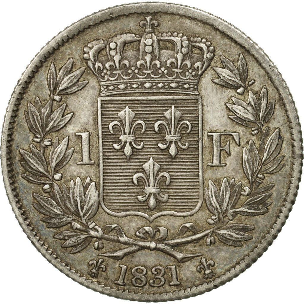 France, Henri V, Franc, 1831, AU(50-53), Silver, KM:28.2, Gadoury:451