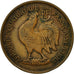 French Equatorial Africa, Franc, 1943, Pretoria, EF(40-45), Bronze, KM:2a