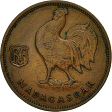 Madagascar, 50 Centimes, 1943, Pretoria, EF(40-45), Bronze, KM:1, Lecompte:93