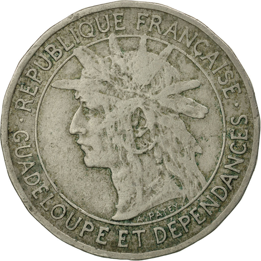 Coin, Guadeloupe, Franc, 1903, VF(30-35), Copper-nickel, KM:46, Lecompte:57