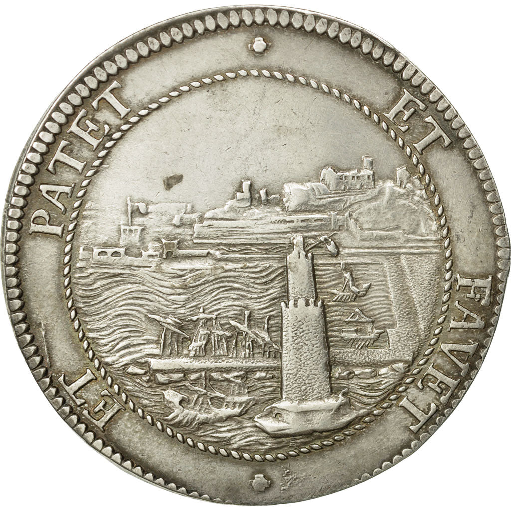 Coin, ITALIAN STATES, LIVORNO, Cosimo III, Tollero, 1704, Livorno, AU(50-53)