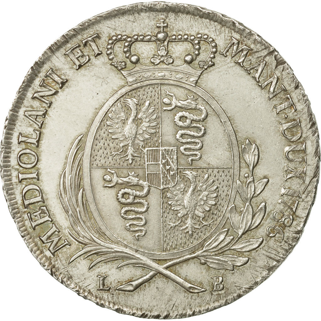 Estados italianos, MILAN, Joseph II, Scudo, 6 Lire, 1786, Milan, EBC, KM 212
