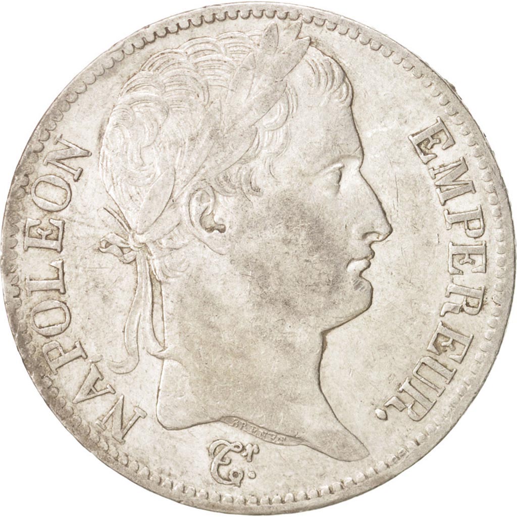 Moneda, Francia, Napoléon I, 5 Francs, 1811, Paris, MBC+, Plata, KM:694.1