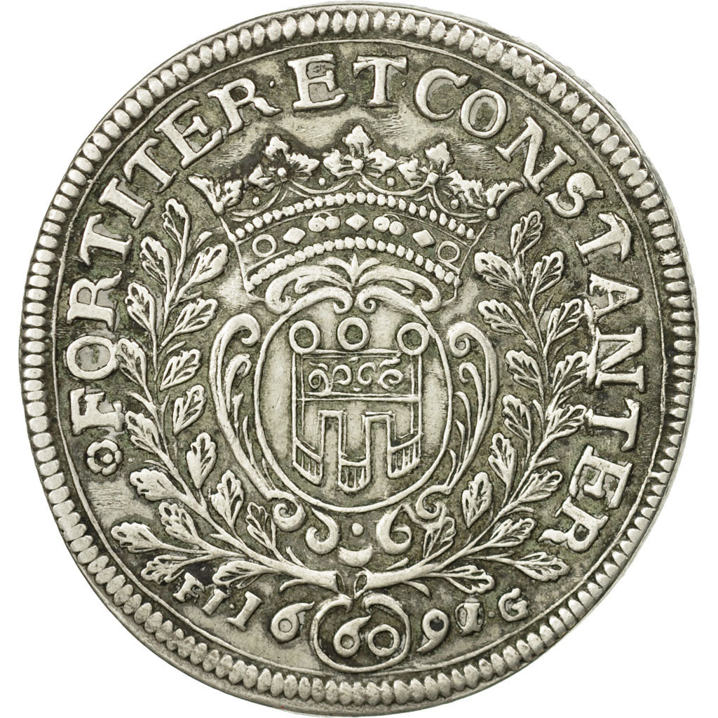 German States, MONTFORT, Anton II, 60 Kreuzer, 1691/90, Langenargen, KM81