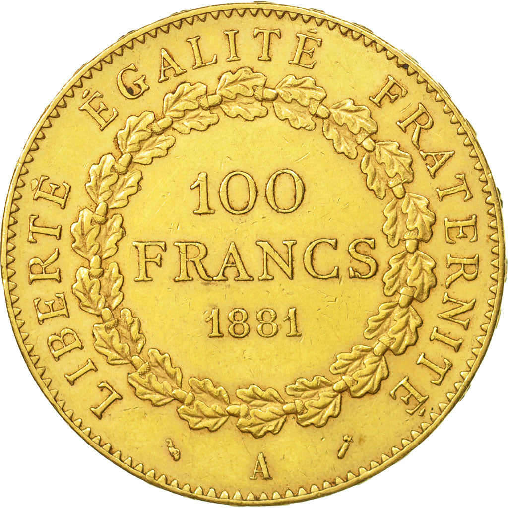 Monnaie, France, Génie, 100 Francs, 1881, Paris, TTB+, Or, KM:832, Gadoury:1137