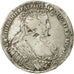 Moneda, Rusia, Anna, Poltina, 1/2 Rouble, 1733, Moscow, MBC, Plata, KM:195