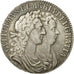 Great Britain, William and Mary, 1/2 Crown, 1689, EF(40-45), Silver, KM:472.1