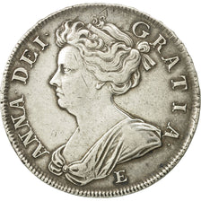 Great Britain, Anne, 1/2 Crown, 1707, Edinburgh, EF(40-45), Silver, KM:525.2