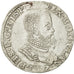 Monnaie, Pays-Bas espagnols, Flandre, Philippe II, 1/5 Ecu, 1572, Bruges, SUP