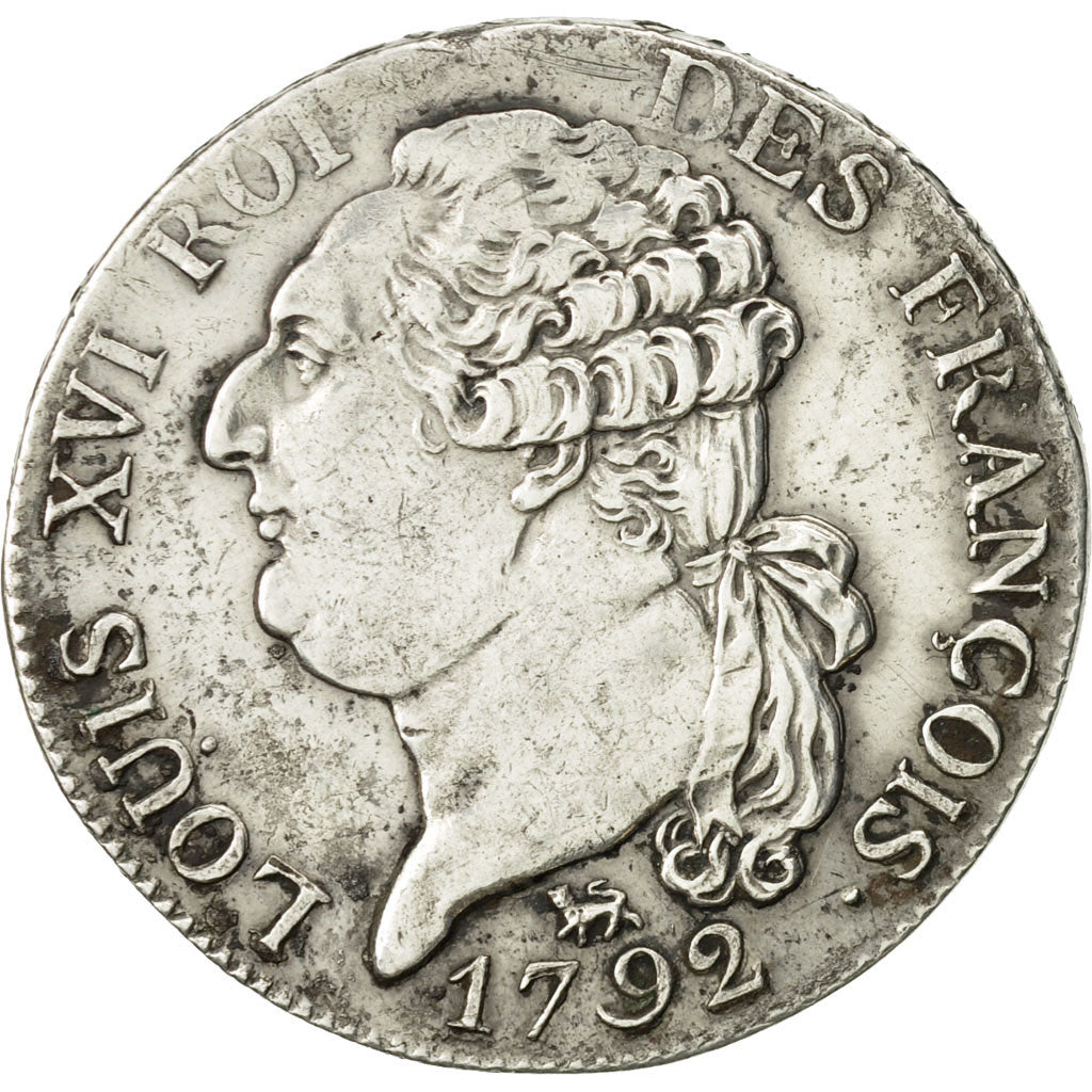 Moneta, Francia, ½ écu de 3 livres françois, 1/2 ECU, 3 Livres, 1792, Paris