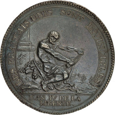 Coin, France, 5 Sols, 1792, Birmingham, AU(50-53), Bronze, KM:Tn35, Brandon:226