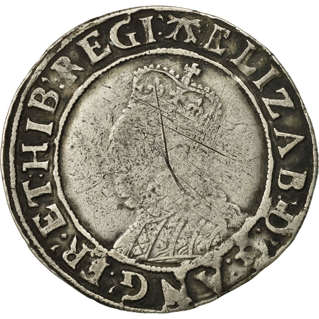 Great Britain, Elizabeth I (1558-1603), Shilling 6th Issue, VF(20-25), Silver