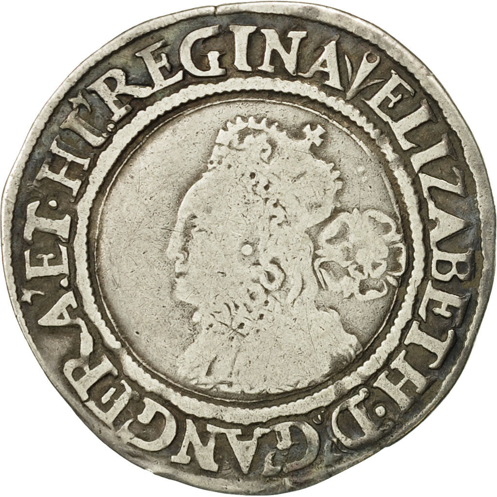 Grande-Bretagne, Elizabeth I (1558-1603), 6 Pence, 1562, TB+, Argent