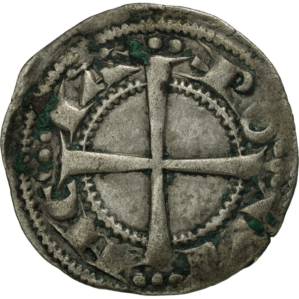 France, Provence, Alphonse II (1196-1209), Denier, TTB, Argent, Boudeau:807