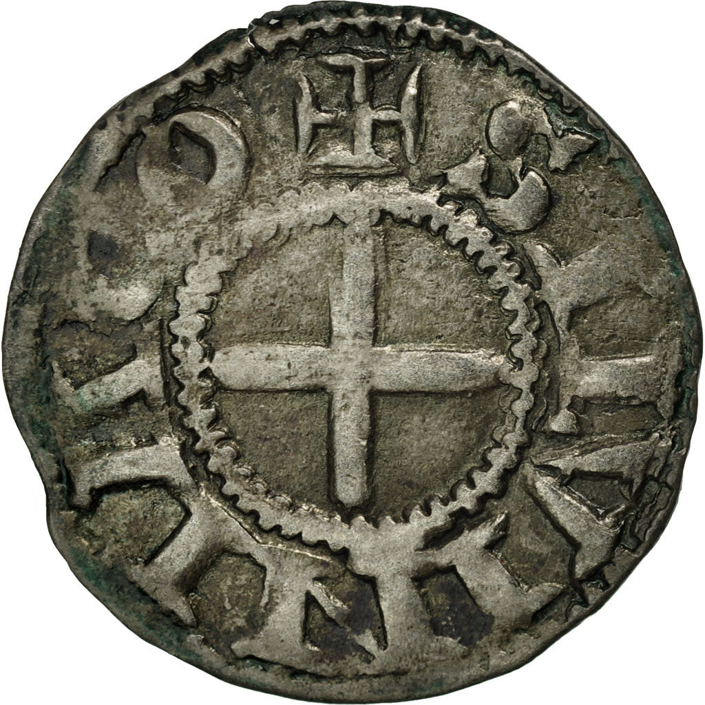 Munten, Frankrijk, Bourbonnais, Prieuré de Souvigny, Denarius, circa 1180-1213