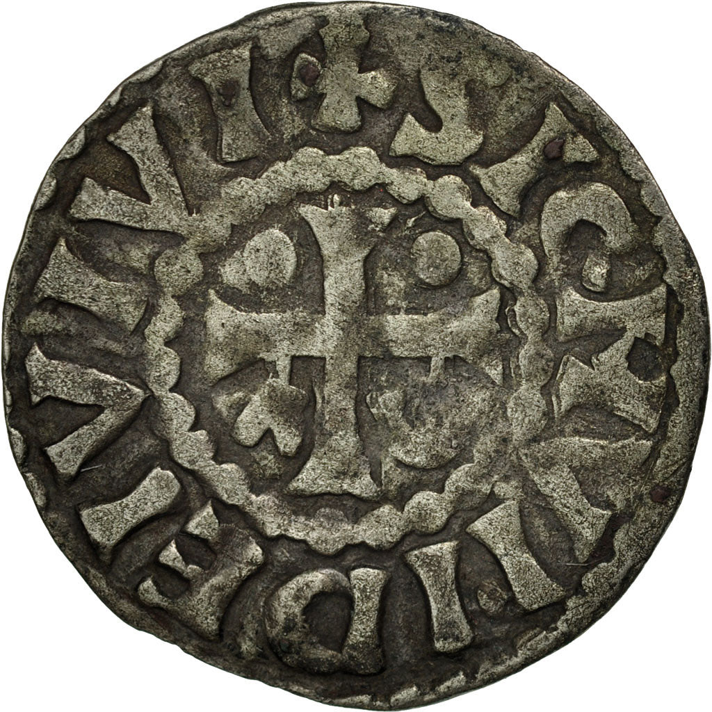 Coin, France, Maine, Successeurs d'Herbert Ier, Denarius, Undated, Le Mans